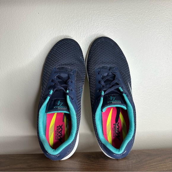 Skechers Go Walk 4 Goga Navy Blue Sneakers Sz 9 Womens - Picture 7 of 7